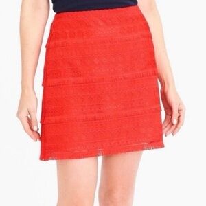 J Crew Lace Mini Skirt